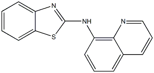 N-(quinolin-8-yl)-1,3-benzothiazol-2-amine Struktur