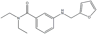 N,N-diethyl-3-[(furan-2-ylmethyl)amino]benzamide Struktur