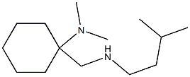 N,N-dimethyl-1-{[(3-methylbutyl)amino]methyl}cyclohexan-1-amine Struktur