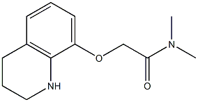 N,N-dimethyl-2-(1,2,3,4-tetrahydroquinolin-8-yloxy)acetamide Struktur