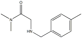 N,N-dimethyl-2-{[(4-methylphenyl)methyl]amino}acetamide Struktur