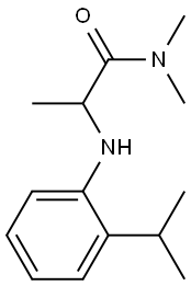 N,N-dimethyl-2-{[2-(propan-2-yl)phenyl]amino}propanamide Struktur