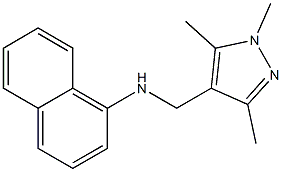 N-[(1,3,5-trimethyl-1H-pyrazol-4-yl)methyl]naphthalen-1-amine Struktur