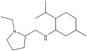 N-[(1-ethylpyrrolidin-2-yl)methyl]-5-methyl-2-(propan-2-yl)cyclohexan-1-amine Struktur