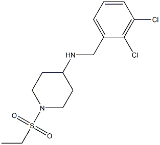 N-[(2,3-dichlorophenyl)methyl]-1-(ethanesulfonyl)piperidin-4-amine Struktur