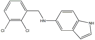 N-[(2,3-dichlorophenyl)methyl]-1H-indol-5-amine Struktur