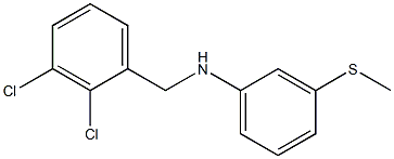 N-[(2,3-dichlorophenyl)methyl]-3-(methylsulfanyl)aniline Struktur