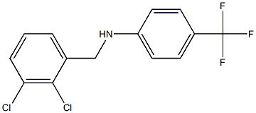 N-[(2,3-dichlorophenyl)methyl]-4-(trifluoromethyl)aniline Struktur