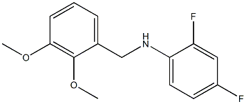 N-[(2,3-dimethoxyphenyl)methyl]-2,4-difluoroaniline Struktur