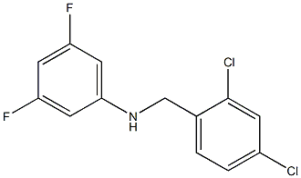 N-[(2,4-dichlorophenyl)methyl]-3,5-difluoroaniline Struktur