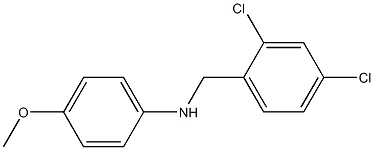 N-[(2,4-dichlorophenyl)methyl]-4-methoxyaniline Struktur