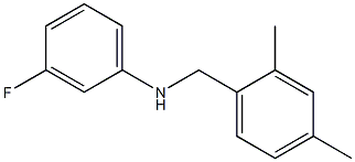 N-[(2,4-dimethylphenyl)methyl]-3-fluoroaniline Struktur