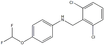 N-[(2,6-dichlorophenyl)methyl]-4-(difluoromethoxy)aniline Struktur