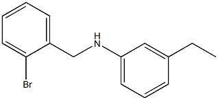 N-[(2-bromophenyl)methyl]-3-ethylaniline Struktur