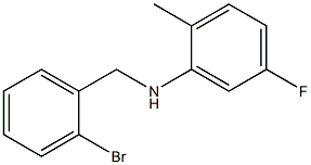 N-[(2-bromophenyl)methyl]-5-fluoro-2-methylaniline Struktur