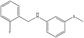 N-[(2-fluorophenyl)methyl]-3-(methylsulfanyl)aniline Struktur