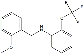 N-[(2-methoxyphenyl)methyl]-2-(trifluoromethoxy)aniline Struktur