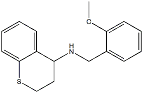 N-[(2-methoxyphenyl)methyl]-3,4-dihydro-2H-1-benzothiopyran-4-amine Struktur