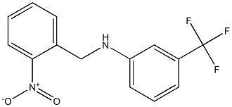 N-[(2-nitrophenyl)methyl]-3-(trifluoromethyl)aniline Struktur