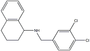 N-[(3,4-dichlorophenyl)methyl]-1,2,3,4-tetrahydronaphthalen-1-amine Struktur