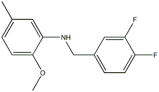 N-[(3,4-difluorophenyl)methyl]-2-methoxy-5-methylaniline Struktur