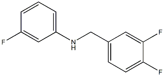 N-[(3,4-difluorophenyl)methyl]-3-fluoroaniline Struktur