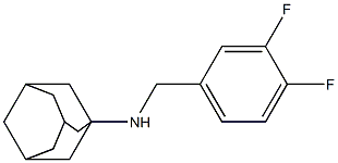 N-[(3,4-difluorophenyl)methyl]adamantan-1-amine Struktur