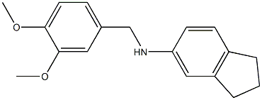 N-[(3,4-dimethoxyphenyl)methyl]-2,3-dihydro-1H-inden-5-amine Struktur