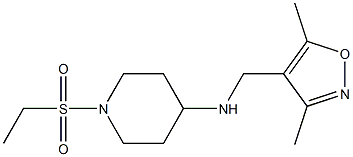 N-[(3,5-dimethyl-1,2-oxazol-4-yl)methyl]-1-(ethanesulfonyl)piperidin-4-amine Struktur