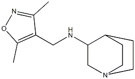 N-[(3,5-dimethyl-1,2-oxazol-4-yl)methyl]-1-azabicyclo[2.2.2]octan-3-amine Struktur