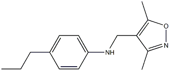 N-[(3,5-dimethyl-1,2-oxazol-4-yl)methyl]-4-propylaniline Struktur