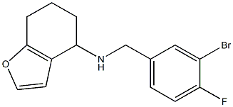 N-[(3-bromo-4-fluorophenyl)methyl]-4,5,6,7-tetrahydro-1-benzofuran-4-amine Struktur