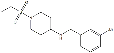 N-[(3-bromophenyl)methyl]-1-(ethanesulfonyl)piperidin-4-amine Struktur