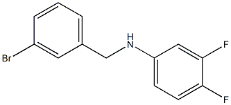 N-[(3-bromophenyl)methyl]-3,4-difluoroaniline Struktur