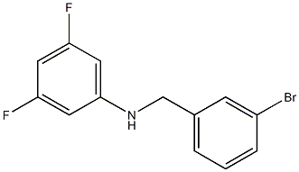 N-[(3-bromophenyl)methyl]-3,5-difluoroaniline Struktur