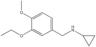 N-[(3-ethoxy-4-methoxyphenyl)methyl]cyclopropanamine Struktur