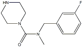 N-[(3-fluorophenyl)methyl]-N-methylpiperazine-1-carboxamide Struktur