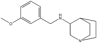 N-[(3-methoxyphenyl)methyl]-1-azabicyclo[2.2.2]octan-3-amine Struktur