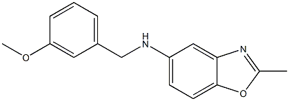 N-[(3-methoxyphenyl)methyl]-2-methyl-1,3-benzoxazol-5-amine Struktur