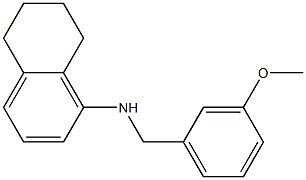 N-[(3-methoxyphenyl)methyl]-5,6,7,8-tetrahydronaphthalen-1-amine Struktur