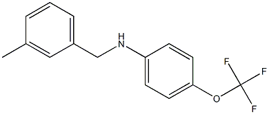 N-[(3-methylphenyl)methyl]-4-(trifluoromethoxy)aniline Struktur