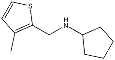 N-[(3-methylthiophen-2-yl)methyl]cyclopentanamine Struktur