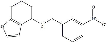 N-[(3-nitrophenyl)methyl]-4,5,6,7-tetrahydro-1-benzofuran-4-amine Struktur