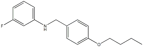 N-[(4-butoxyphenyl)methyl]-3-fluoroaniline Struktur