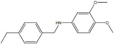 N-[(4-ethylphenyl)methyl]-3,4-dimethoxyaniline Struktur