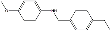 N-[(4-ethylphenyl)methyl]-4-methoxyaniline Struktur