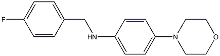 N-[(4-fluorophenyl)methyl]-4-(morpholin-4-yl)aniline Struktur