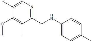 N-[(4-methoxy-3,5-dimethylpyridin-2-yl)methyl]-4-methylaniline Struktur