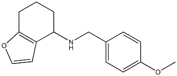 N-[(4-methoxyphenyl)methyl]-4,5,6,7-tetrahydro-1-benzofuran-4-amine Struktur