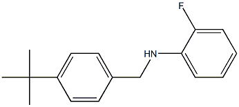 N-[(4-tert-butylphenyl)methyl]-2-fluoroaniline Struktur